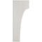 Ekena Millwork 5 1/4"W x 4"D x 10"H Clarksville Wood Vintage Decor Bracket, Chalk Dust White BKTWD05X04X10CVWH - alternate 3